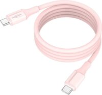 Ansmann 1700-0205 USB-C Apa - USB-C Apa Mágneses Szilikon Adat és Töltőkábel 1,2m - Rózsaszín