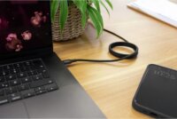 Ansmann 1700-0204 USB-C Apa - USB-C Apa Mágneses Szilikon Adat és Töltőkábel 1,2m - Fekete