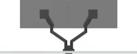 BenQ Ergo Arm BDL01 17"-40" Monitor Asztali Tartó Kar - Fekete (2 kijelző)