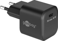 Goobay 80238 USB-C PD GaN Hálózati Gyorstöltő Adapter 45W - Fekete