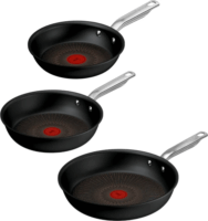 Tefal G33491 3 részes Serpenyő készlet 20 / 24 / 28 cm - Fekete
