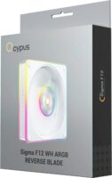 Ocypus Sigma F12 ARGB 120mm PWM Rendszerhűtő Ventilátor - Fehér