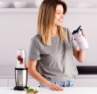 Taurus SHAKE & GO MIX Hordozható Elektromos Turmixgép 0,5L / 1000 Watt - Fekete