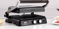 Taurus Bistro Gourmet 2 az 1-ben Elektromos Asztali Grillsütő 2600 Watt - Fekete / Inox