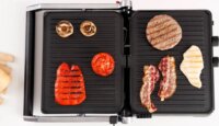 Taurus Bistro Gourmet 2 az 1-ben Elektromos Asztali Grillsütő 2600 Watt - Fekete / Inox