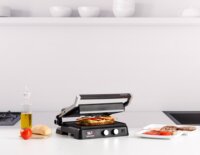 Taurus Bistro Gourmet 2 az 1-ben Elektromos Asztali Grillsütő 2600 Watt - Fekete / Inox