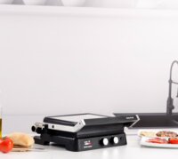Taurus Bistro Gourmet 2 az 1-ben Elektromos Asztali Grillsütő 2600 Watt - Fekete / Inox