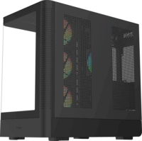 FSP M581 Midi Torony Számítógépház + 4db 120mm ventilátor - Fekete