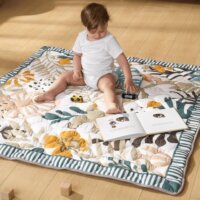 Momcozy GM017-C700NB-A Baba játszó szőnyeg 127 x 127 cm - Green Forest minta