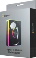 Ocypus Sigma F12 ARGB 120mm PWM Rendszerhűtő Ventilátor - Fekete