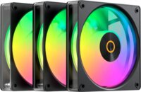 Ocypus Gamma F12 Elite ARGB PWM 120mm Rendszerhűtő ventilátor 3db - Fekete