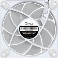 Ocypus Gamma F12 Elite Reverse ARGB PWM 120mm Rendszerhűtő ventilátor 3db - Fehér