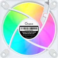 Ocypus Gamma F12 Elite Reverse ARGB PWM 120mm Rendszerhűtő ventilátor 3db - Fehér