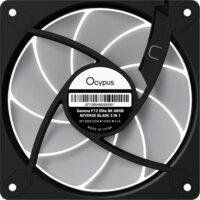 Ocypus Gamma F12 Elite Reverse ARGB PWM 120mm Rendszerhűtő ventilátor 3db - Fekete