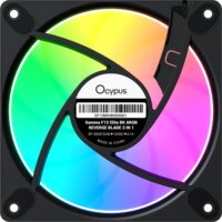 Ocypus Gamma F12 Elite Reverse ARGB PWM 120mm Rendszerhűtő ventilátor 3db - Fekete