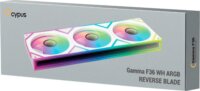 Ocypus Gamma F36 Reverse ARGB PWM 360mm Rendszerhűtő ventilátor 3db - Fehér