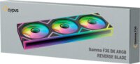 Ocypus Gamma F36 Reverse ARGB PWM 360mm Rendszerhűtő ventilátor 3db - Fekete