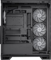 Chieftec VISTA Max Midi Torony Számítógépház + 4db 140mm ventilátor - Fekete
