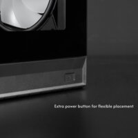 Chieftec VISTA Max Midi Torony Számítógépház + 4db 140mm ventilátor - Fekete