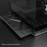 Chieftec VISTA Max Midi Torony Számítógépház + 4db 140mm ventilátor - Fekete