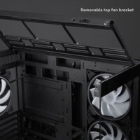 Chieftec VISTA Max Midi Torony Számítógépház + 4db 140mm ventilátor - Fekete