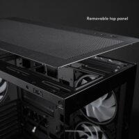 Chieftec VISTA Max Midi Torony Számítógépház + 4db 140mm ventilátor - Fekete