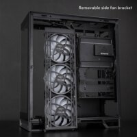 Chieftec VISTA Max Midi Torony Számítógépház + 4db 140mm ventilátor - Fekete
