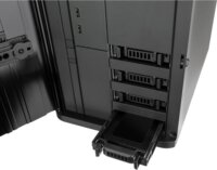 SilverStone SST-CS240 NAS Tower Számítógépház + 3db 120mm ventilátor - Fekete