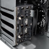 SilverStone SST-CS240 NAS Tower Számítógépház + 3db 120mm ventilátor - Fekete