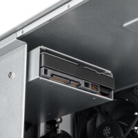 SilverStone SST-CS240 NAS Tower Számítógépház + 3db 120mm ventilátor - Fekete