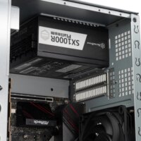 SilverStone SST-CS240 NAS Tower Számítógépház + 3db 120mm ventilátor - Fekete