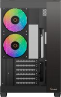 Ocypus Delta C74 ARGB Midi Torony Számítógépház + 2db 120mm ventilátor - Fekete