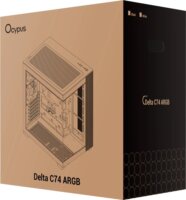 Ocypus Delta C74 ARGB Midi Torony Számítógépház + 2db 120mm ventilátor - Fekete