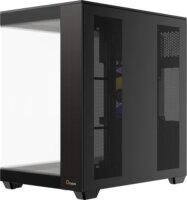 Ocypus Delta C74 ARGB Midi Torony Számítógépház + 2db 120mm ventilátor - Fekete