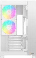 Ocypus Delta C74 ARGB Midi Torony Számítógépház + 2db 120mm ventilátor - Fehér