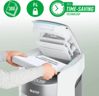 Leitz 80420000 IQ Optimax Iratmegsemmisítő 10 lap 25L - Fehér