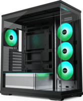 Montech TG3 Midi Torony Számítógépház + 1db 360mm ventilátor + 1db 120mm ventilátor - Fekete