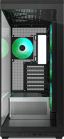 Montech TG3 Midi Torony Számítógépház + 1db 360mm ventilátor + 1db 120mm ventilátor - Fekete
