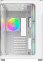 Ocypus Iota C70 Curve ARGB Digital Midi Torony Számítógépház + 4db 120mm ventilátor - Fehér
