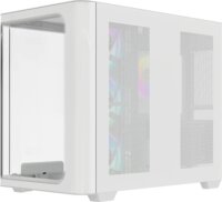 Ocypus Iota C70 Curve ARGB Digital Midi Torony Számítógépház + 4db 120mm ventilátor - Fehér