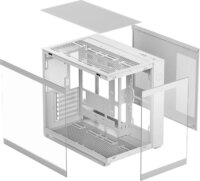Ocypus Iota C70 ARGB Midi Torony Számítógépház + 6db 120mm ventilátor - Fehér