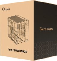 Ocypus Iota C70 ARGB Midi Torony Számítógépház + 6db 120mm ventilátor - Fehér