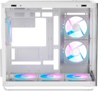 Ocypus Iota C70 ARGB Midi Torony Számítógépház + 6db 120mm ventilátor - Fehér
