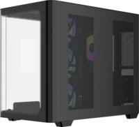 Ocypus Iota C70 Curve ARGB Digital Midi Torony Számítógépház + 4db 120mm ventilátor - Fekete