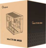 Ocypus Iota C70 ARGB Midi Torony Számítógépház + 6db 120mm ventilátor - Fekete
