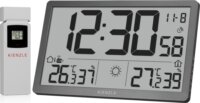 Kienzle Jumbo NEO LCD Rádióvezérelt fali óra időjárás-állomással 1 külső szenzorral - Szürke