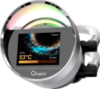 Ocypus Sigma L24 ARGB 240mm All In One Univerzális CPU Vízhűtés - Fehér