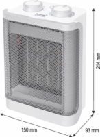 Home by Somogyi FK50 Hordozható Kerámia fűtőtest 1500W - Szürke