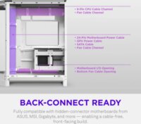 NZXT H6 2026 All White Midi Torony Számítógépház - Fehér