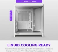 NZXT H6 2026 All White Midi Torony Számítógépház - Fehér